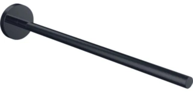 Emco Round Handdoekhouder - 30cm - enkel - niet draaibaar - zwart 435013330