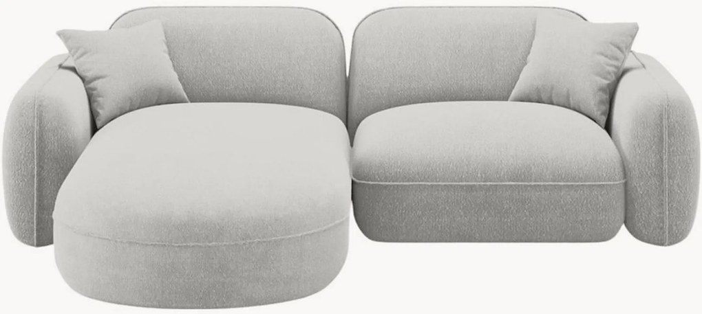 Modulaire fluwelen hoekbank Lucien, (3-zits), hoekdeel links