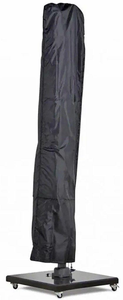 Zweefparasol 3.5x2.6m Graphite (incl. voet en hoes) Grijs-antraciet Camello Luna