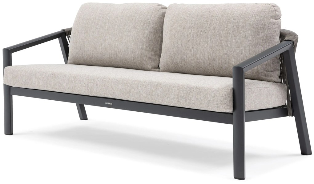 Stoel en Bank Loungeset 5 personen Aluminium Grijs  Lifestyle Garden Furniture Jada