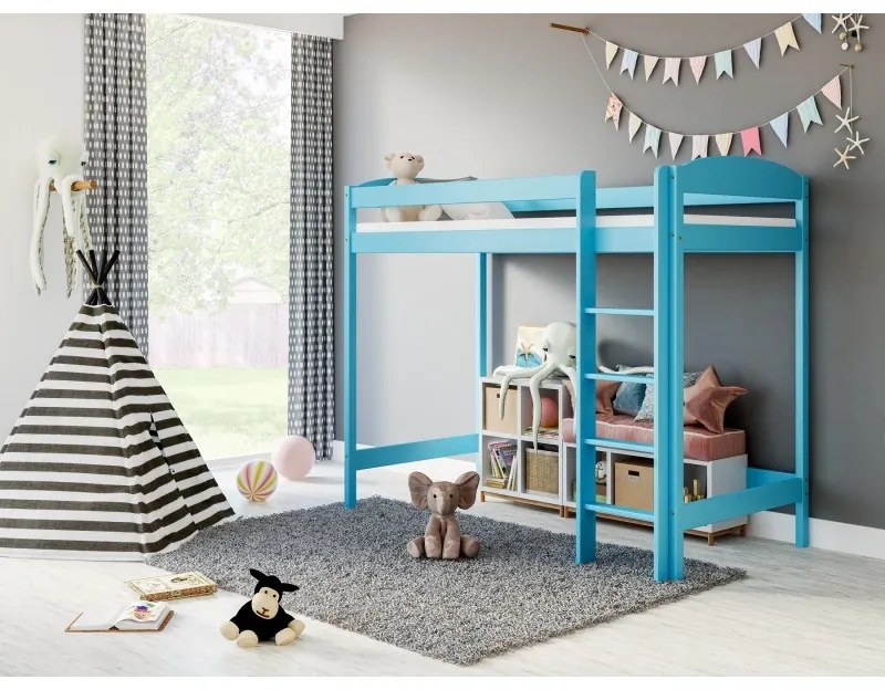 Kinderen Blauw Hoogslaper - Bobby Voor Kinderen Kinderen Junioren 5059914014103 Children's Beds Home, 160x80, Geen Children's Beds Home Dennenhout