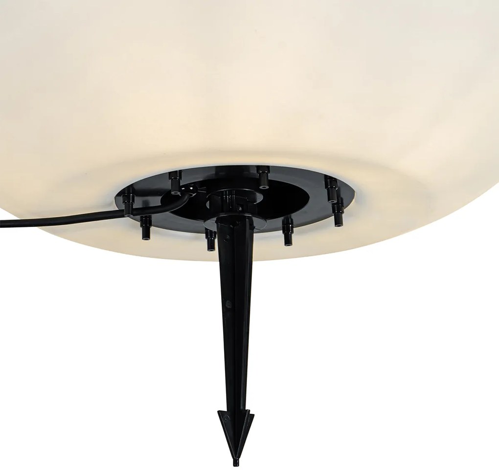 Moderne buitenlamp wit 77 cm IP44 - Nura Modern E27 IP44 Buitenverlichting bol / globe / rond