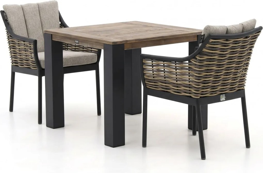 Diningset Apple Bee | 2 personen | Tuinset teakhout | 3-delig | Kees Smit Tuinmeubelen