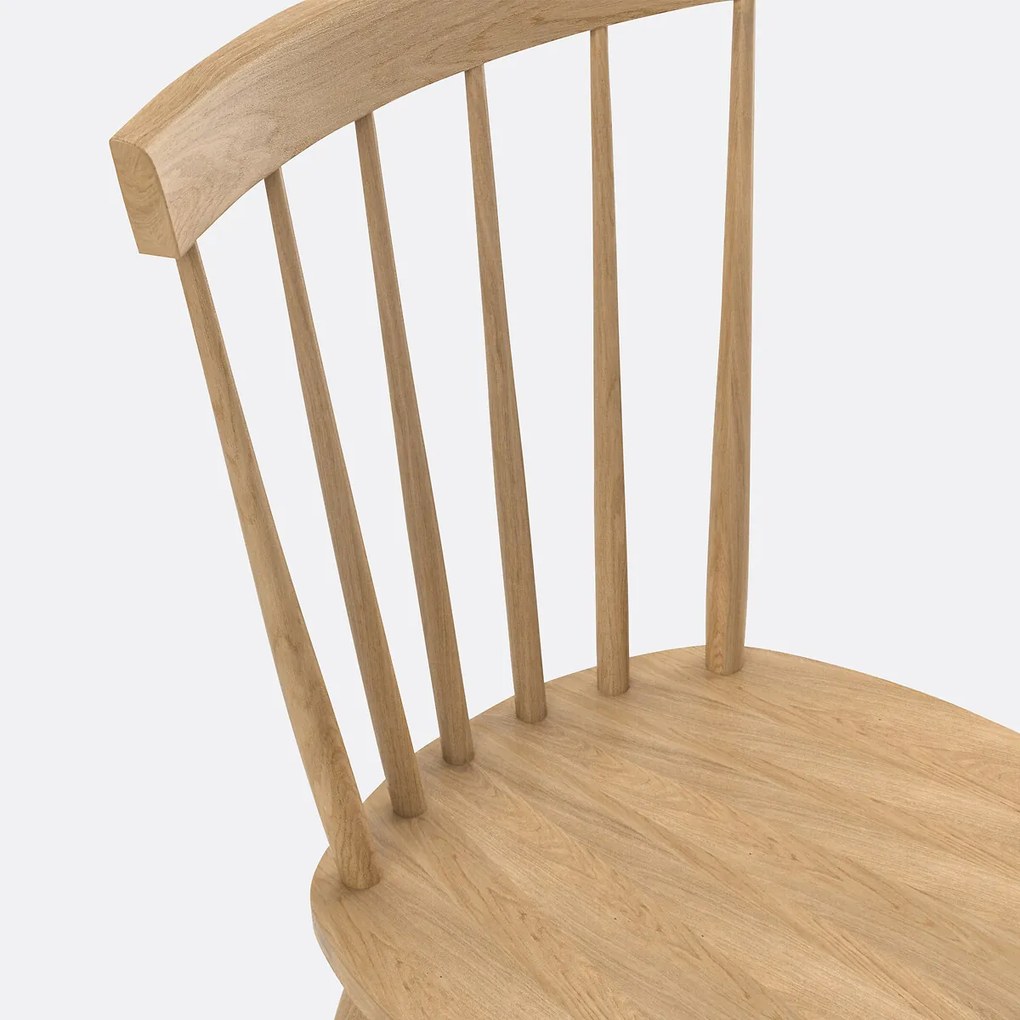 Set van 2 massief hevea lattenstoelen, Jyko