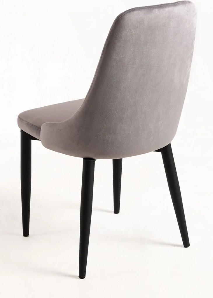 Set 4 Kan Fluwelen Stoelen