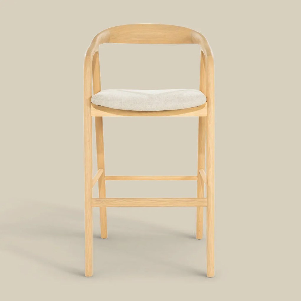 Barkruk Hout Wabi Sabi Stijl Naturel