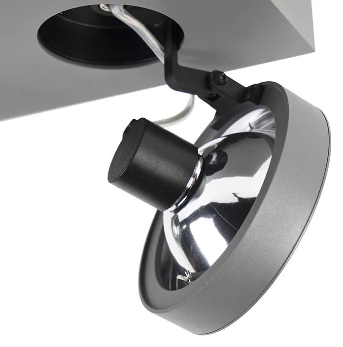 Moderne Spot / Opbouwspot / Plafondspot antraciet draai- en kantelbaar - Ga 2 Modern G9 Binnenverlichting Lamp