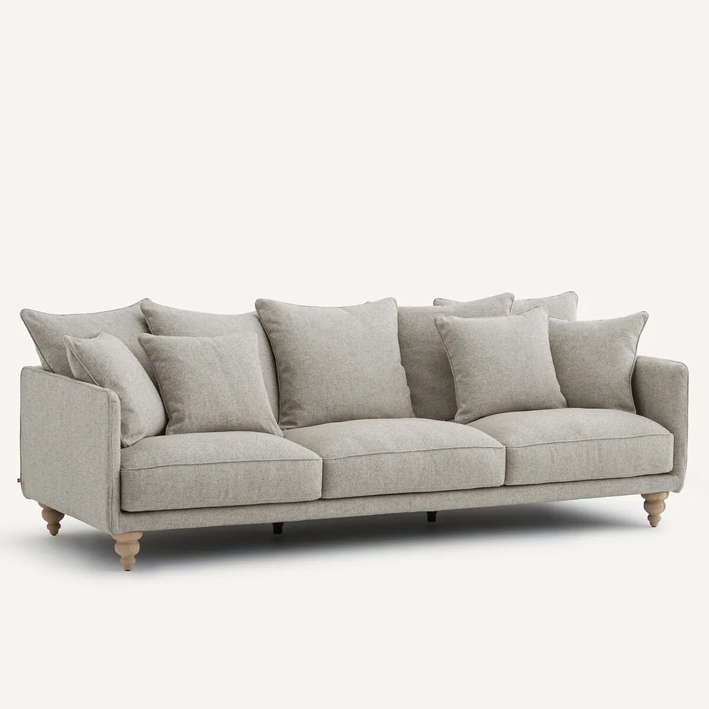 Bank van gestructureerd viscose en linnen, LAZARE