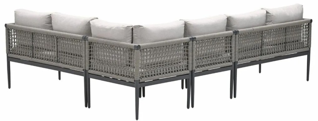 Garden Impressions Burela lounge hoekset rechts 4-delig - taupe