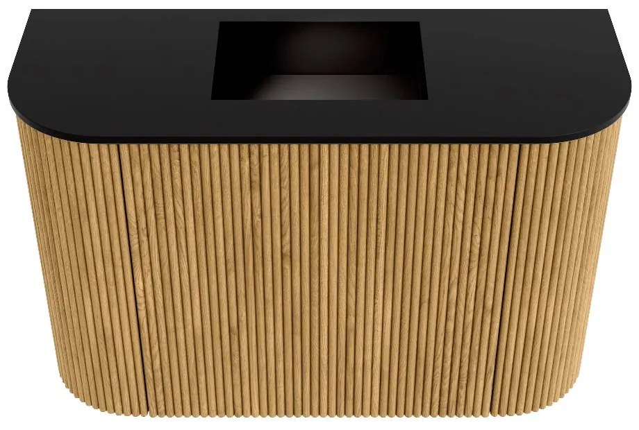 Mondiaz Joya 65cm toiletmeubel ronding links/rechts oak met wastafel faye midden zonder kraangat urban