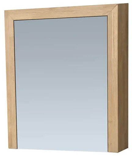 Sanituba Spiegelkast Natural Wood 60cm Grey Oak Linksdraaiend