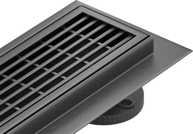 Mexen Flat 360° M33 draaiende lineaire afvoer 50 cm, geborsteld grijs - 1E33050-40