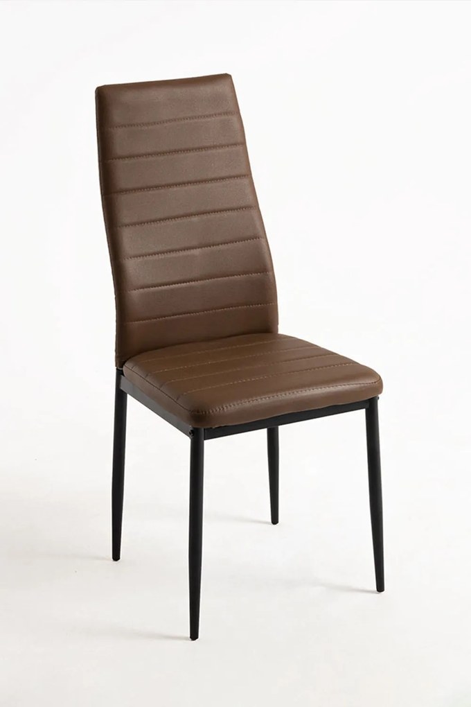 Set 4 Lauter Kunstlederen Stoelen