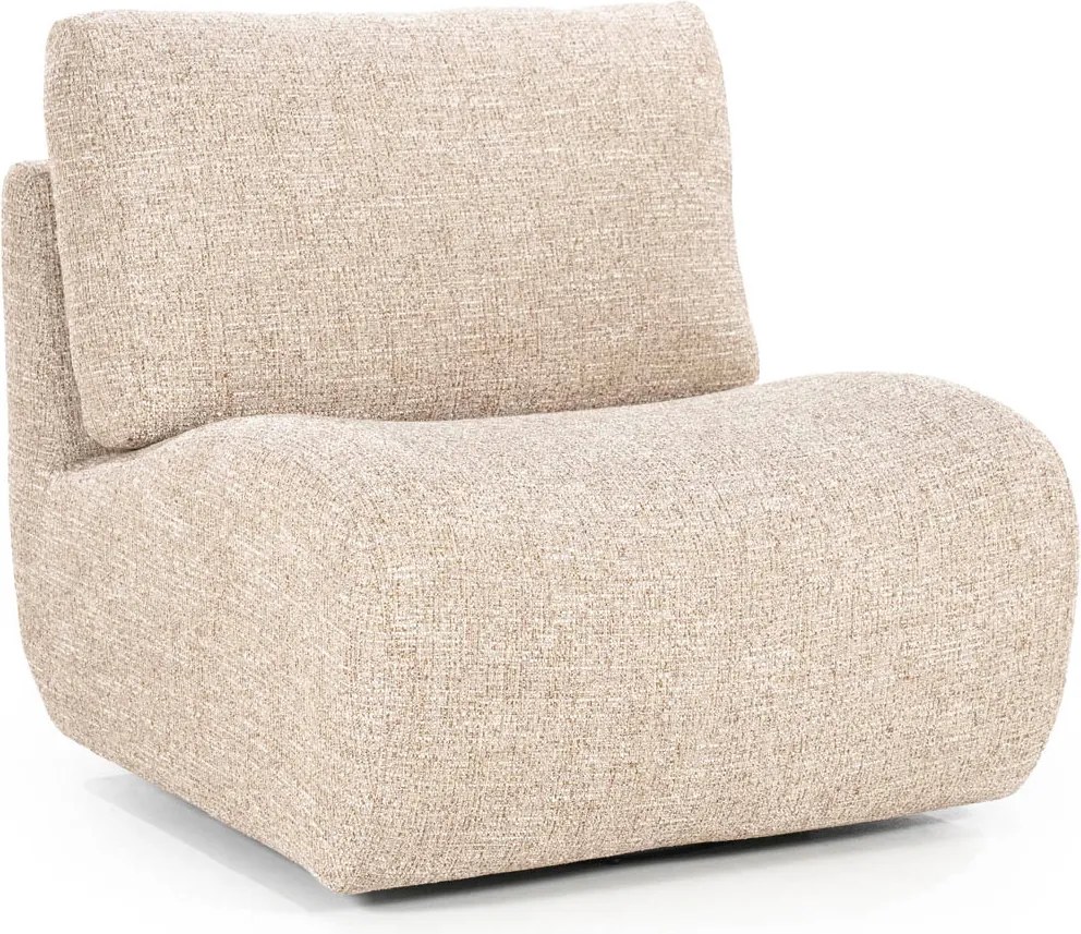 Draaibare Fauteuil Taupe Zonder Armleuning