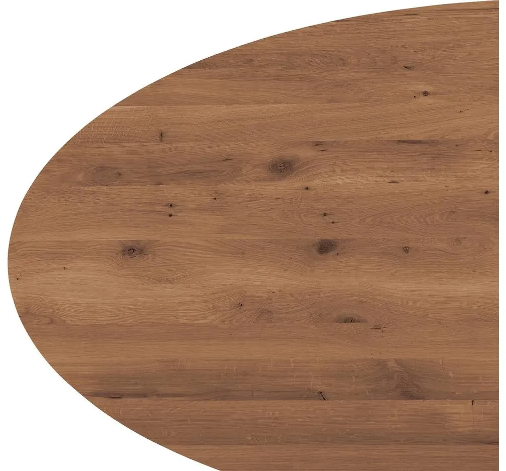 Goossens Eettafel Blade, Strak blad ovaal 260 x 120 cm 6 cm dik