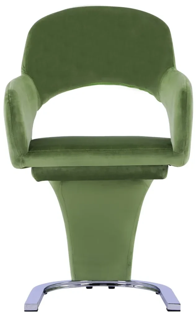 vidaXL Eetkamerstoelen 2 st fluweel groen