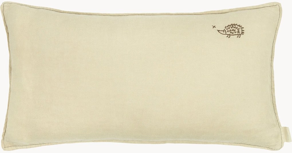 Geborduurd kinderkussen L1N0 van linnen