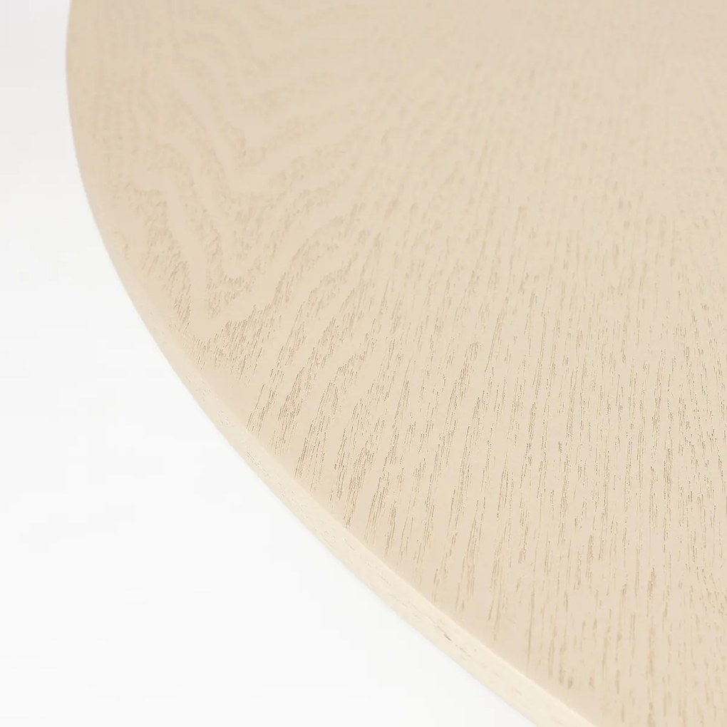 Zuiver Pilar Brown Rice Ronde Design Eettafel Brown Rice - 100 X 100cm.