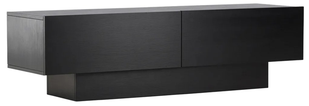 TV Meubel Met Opbergruimte Zwart - 160x47x45cm.