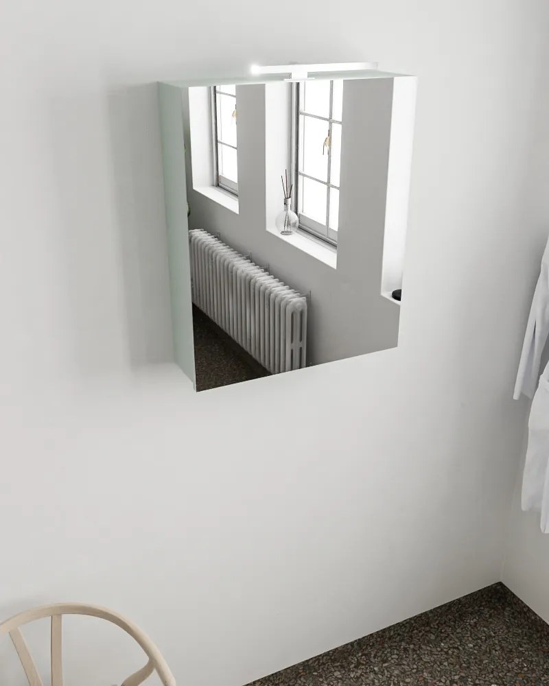 Mondiaz Cubb spiegelkast 50x70x16cm kleur greey met 1 deur