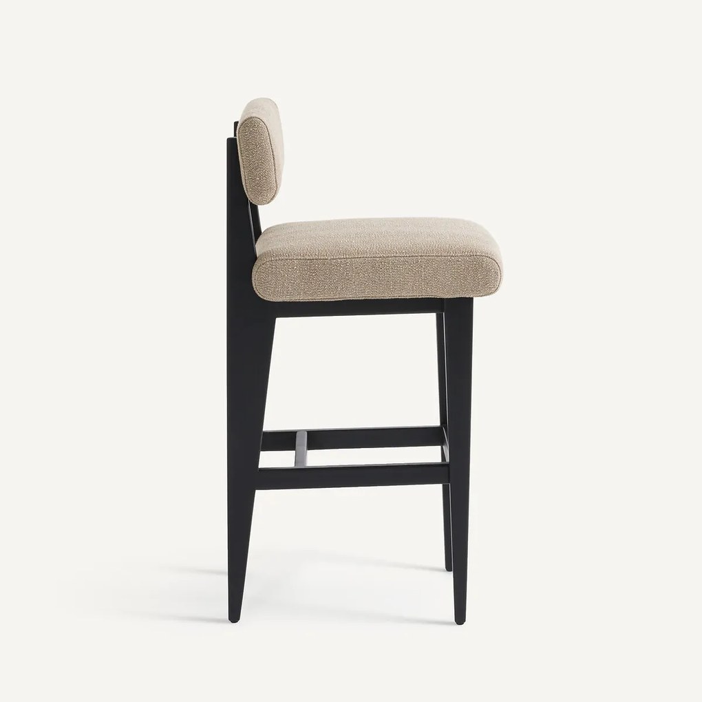 Barstoel in massief beuken en structuurstof, Izag