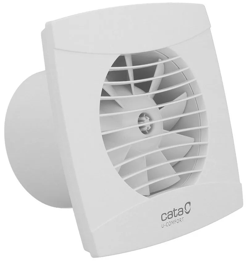 Cata UC-12 TH badkamer ventilator met timer en vochtigheidssensor 12W Ø120mm wit mat