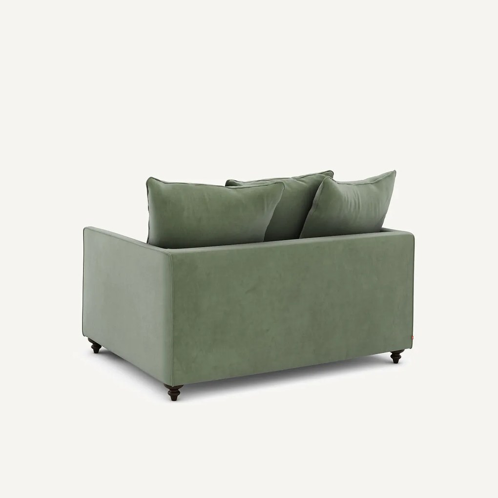 2-zits omvormbare bank van fluweel, Lazare