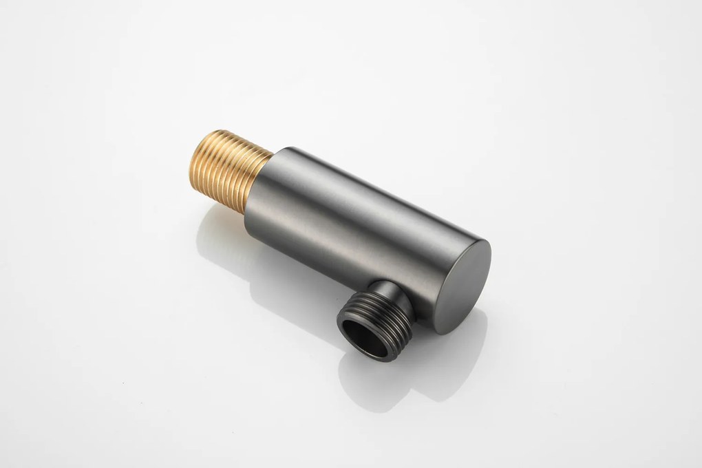 Saniclear Plus wand wateraansluiting verouderd ijzer - gunmetal