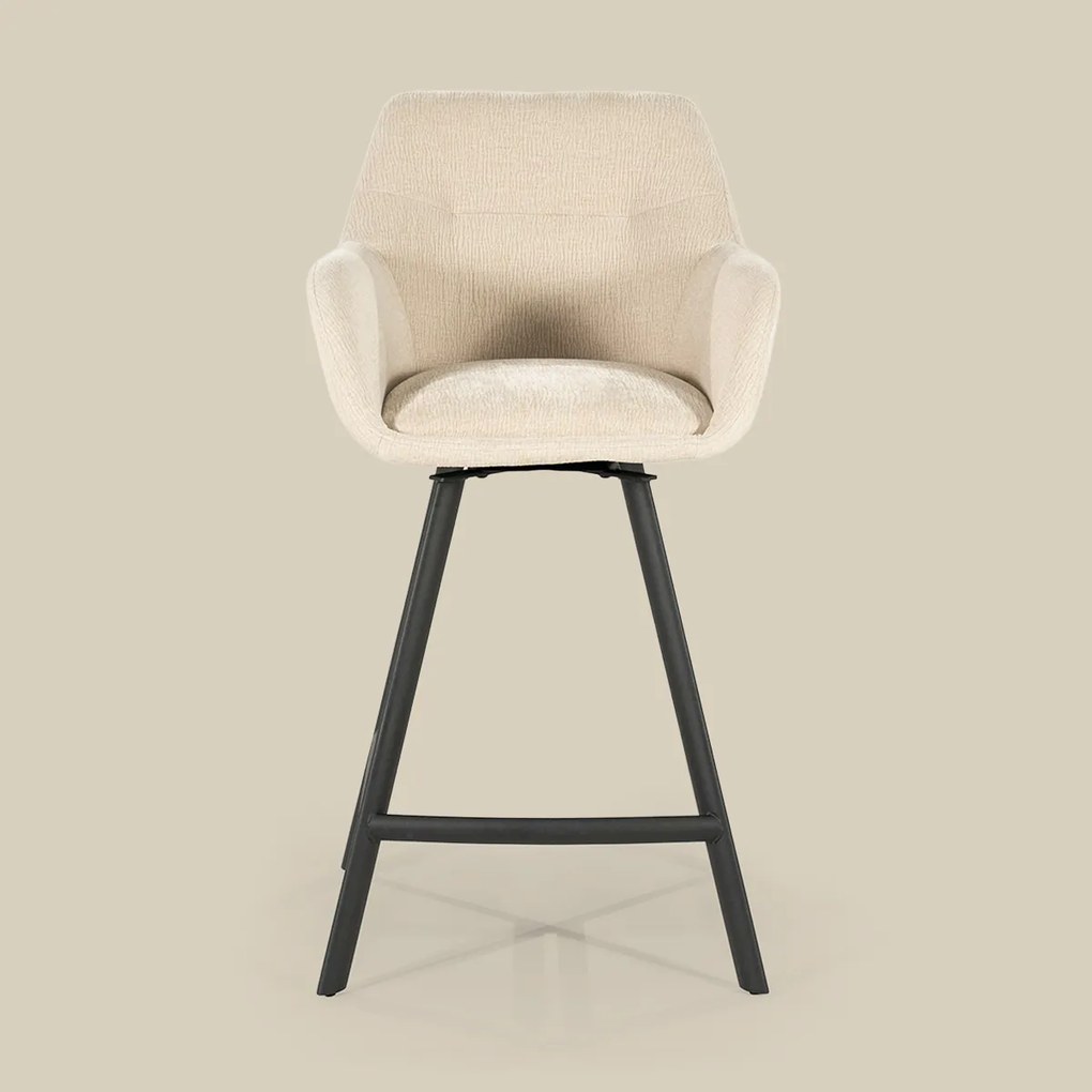 Draaibare Barkruk Stof Beige