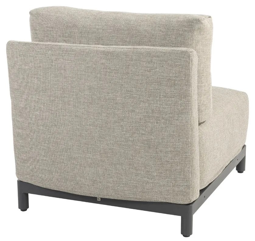 4 Seasons Outdoor Furore loungebank met eiland * SALE *      antraciet weerbestendig