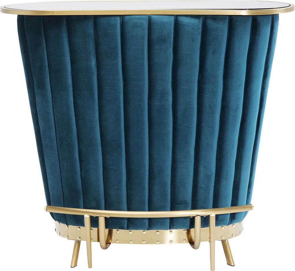 Huisbar Fluweel Blauw - 120 X 48cm.