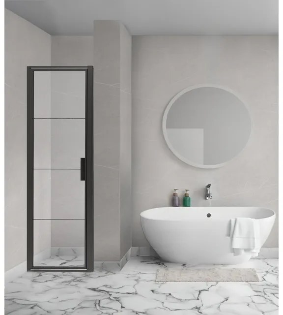 Aqua Vista Triple Linea draaideur 70x200 cm R-BE-C70D-FFF