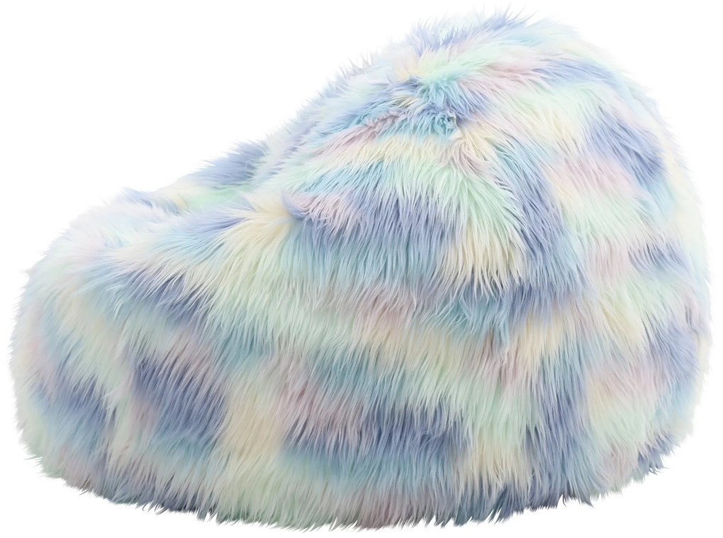 Cloudy Faux Fur Zitzak - Multicolour