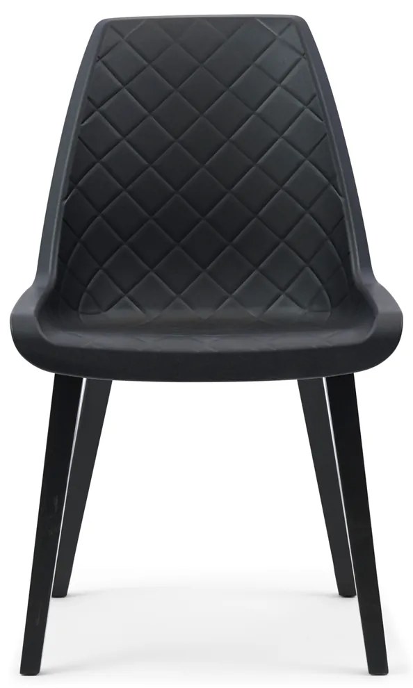 Rivièra Maison - Amsterdam City Dining Chair, black leg - Kleur: zwart