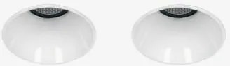 Pack Van 2 Inbouw Led Downlights Zonder Rand, Trimless, Rond Ø5,3 Cm Voor Buitengebruik In Aluminium Orelva Warm Wit 2700k & Wit & 8 W & 23º - Sklum