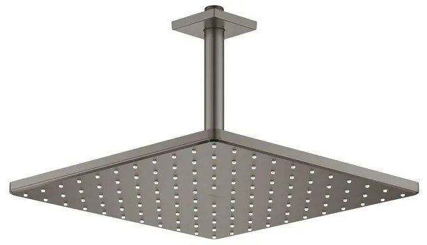 GROHE Rainshower Mono 310 Cube Hoofddouche - 31x31cm - 1 straalsoort - plafondarm 14.2cm - geborsteld hard graphite 26566al0