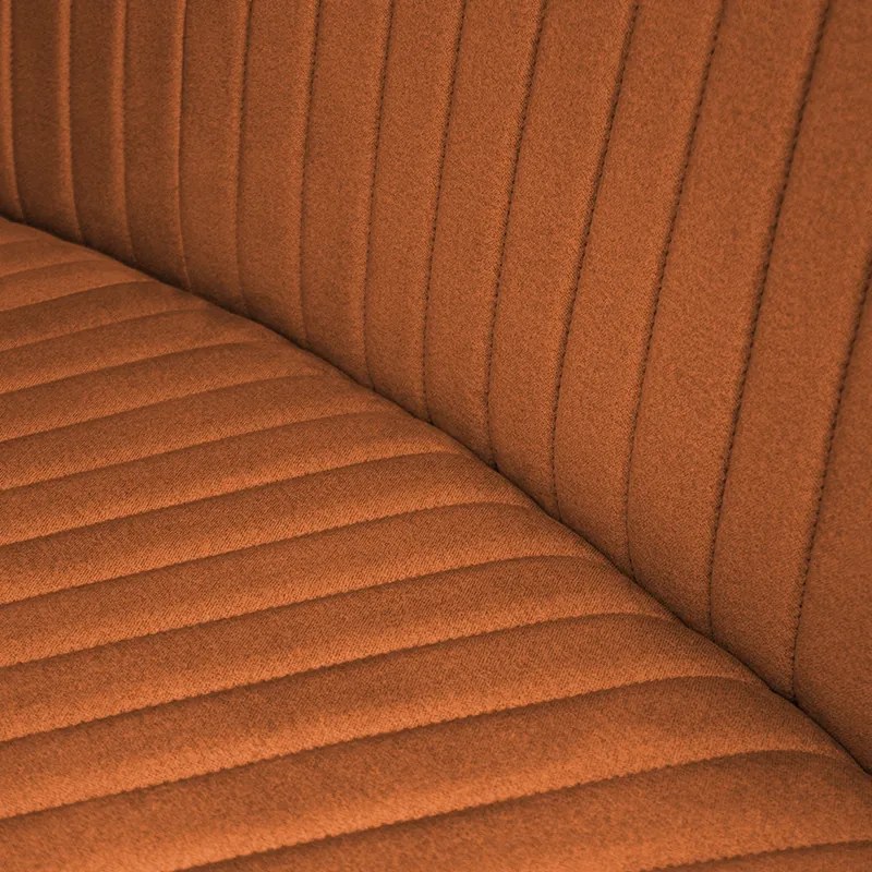 Eetkamerbank - Hengelo - stof Element koper 09 - geschikt voor ovale tafel 200 cm