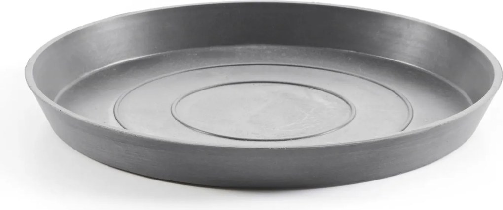 Ecopots onderschotel met waterreservoir - Rond - Grey - Diameter 21 x H2,5 cm