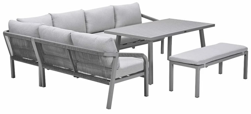 Garden Impressions Tarera lounge dining set 6-delig R - taupe