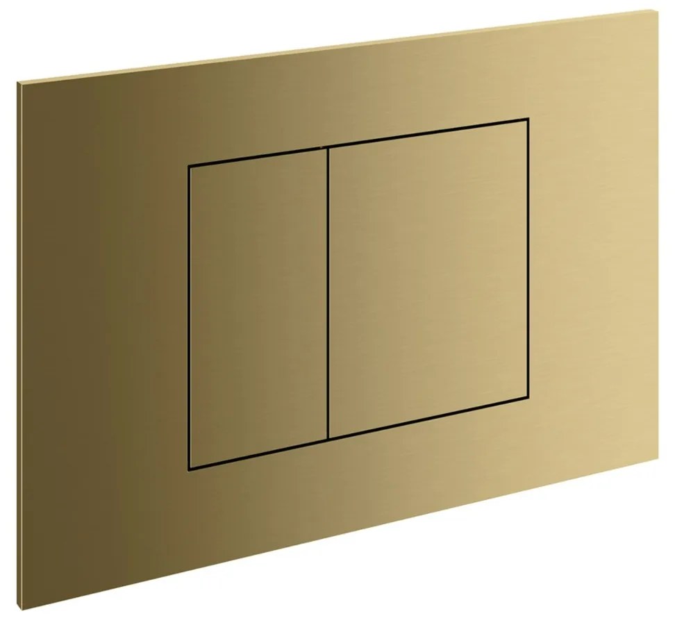 Hotbath Bas drukplaat voor Geberit UP320/UP720/TECE geborsteld messing PVD