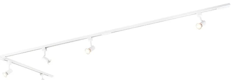 Smart railsysteem wit 1-fase 5-lichts incl. Wifi GU10 - Iconic Jeany