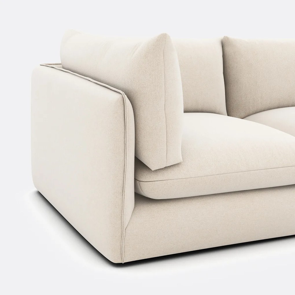 Modulaire 3-zitsbank in gemêleerd polyester, Malo