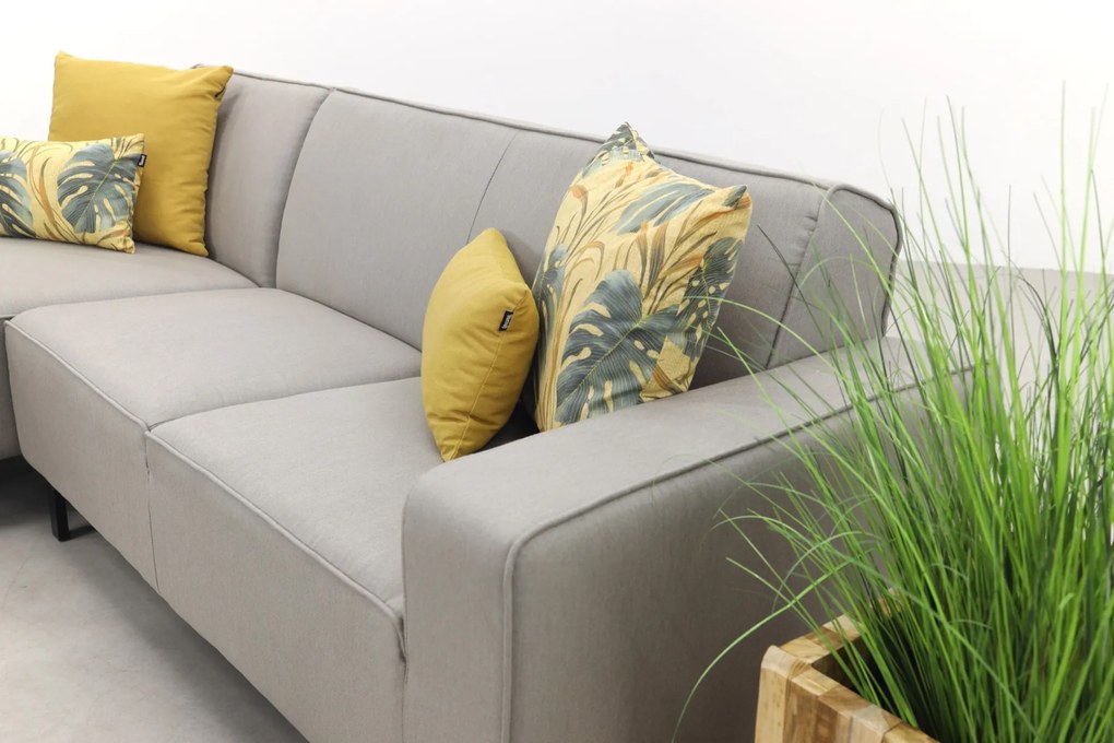 Boavista/Toronto loungebank chaise longue - Nature Grey - 3-delig - rechts