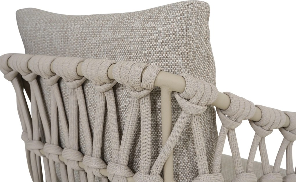 Tuinset 6 personen 220 cm Rope Zand/Beige Coco Oliva/Tavano