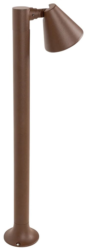 Modern buiten paaltje roestbruin 60 cm IP44 verstelbaar - Ciara