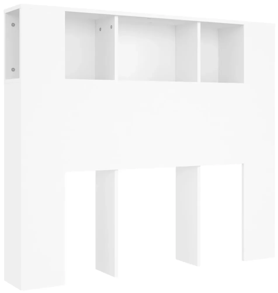 vidaXL Hoofdbordkast 120x18,5x104,5 cm wit