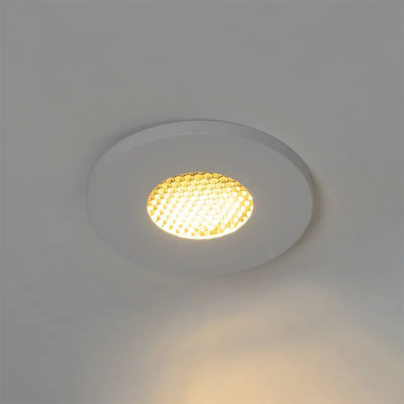 Set van 6 Moderne badkamer inbouwspot wit IP54 - Shed Honey