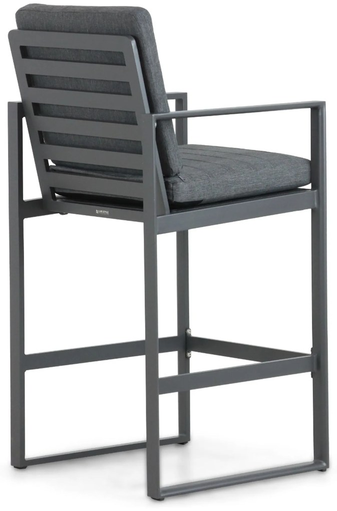 Barstoel Aluminium Grijs-antraciet Lifestyle Garden Furniture Nuno