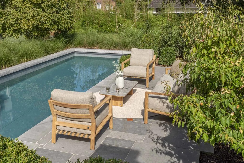 4 Seasons Outdoor Lucas loungestoel SALE Loungestoel beige weerbestendig