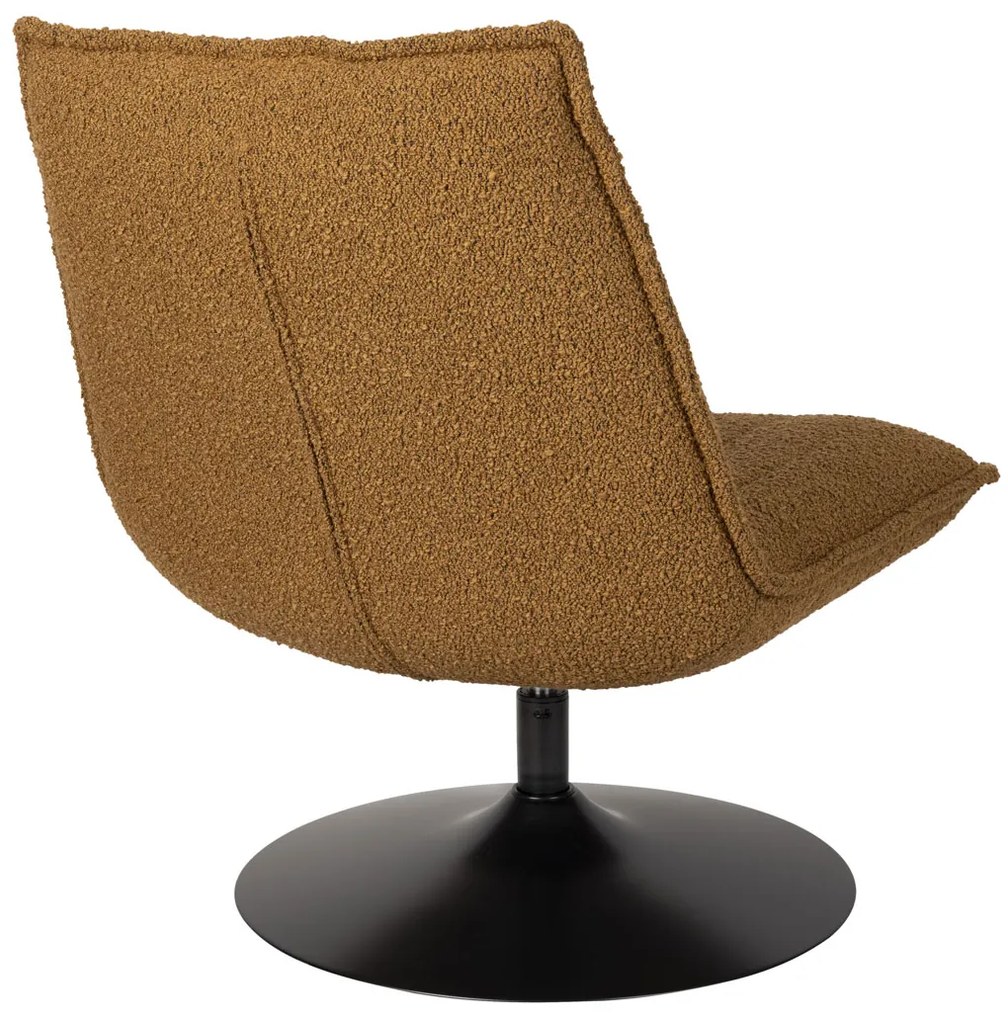 Draaibare Fauteuil Okergeel Boucle